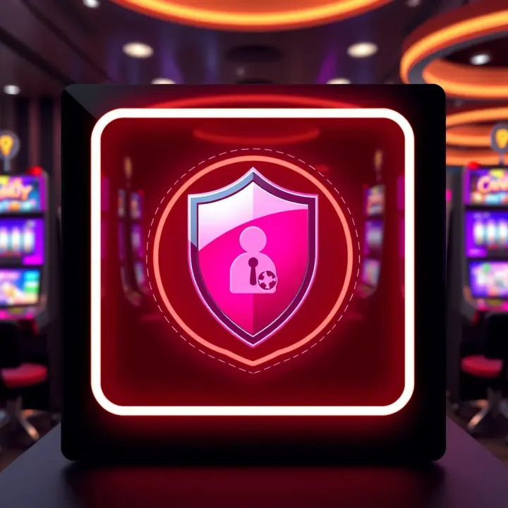 Secure online gaming environment with shield symbol representing account protection