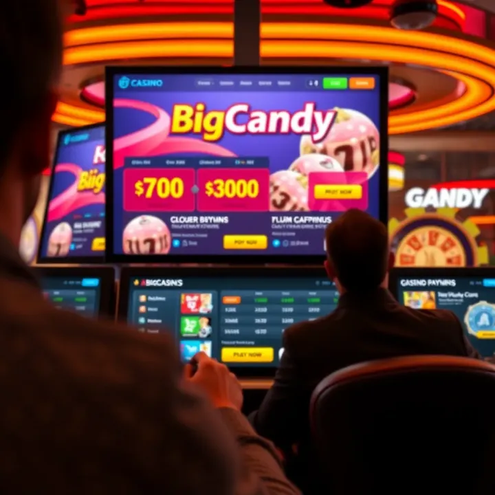 Bright online casino interface displaying bonus offers and user account details