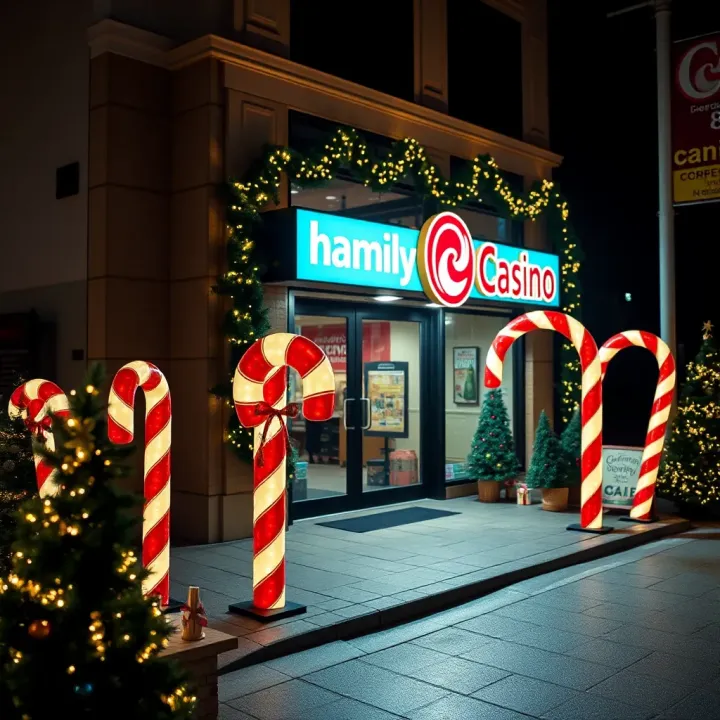 Big Candy Cane Props for Festive Displays Big Candy Cane Props for Festive Displays