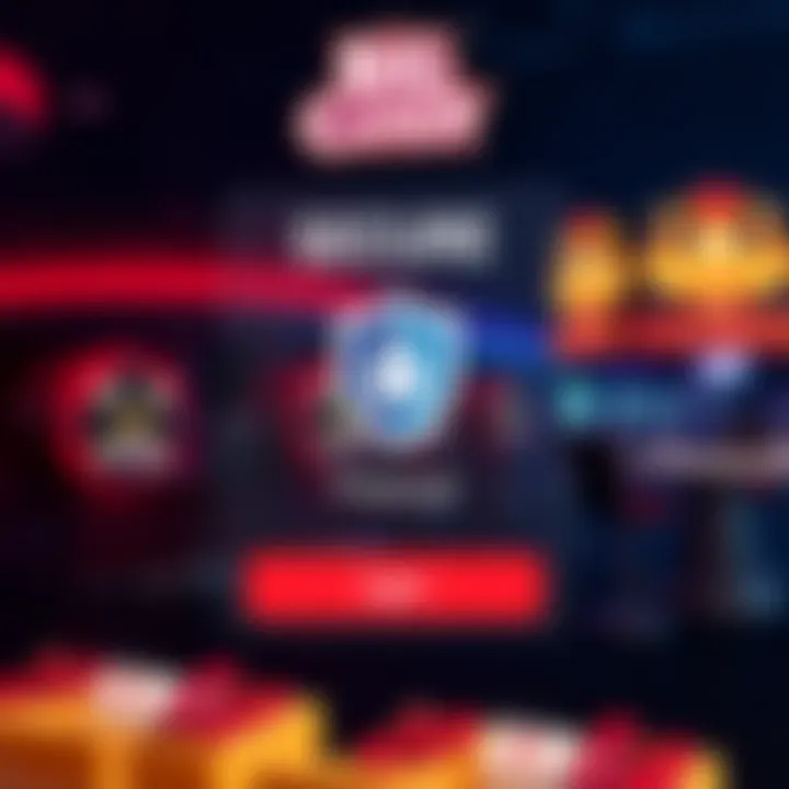 Secure login interface showcasing protected access with a shield icon, emphasizing safety at A Big Candy Casino for Australian players