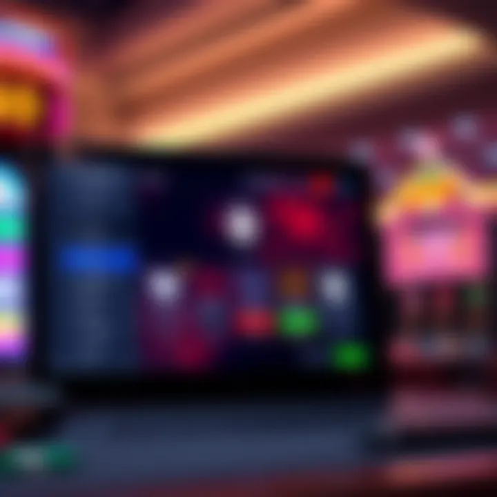 Secure online casino interface displaying payment options and security icons