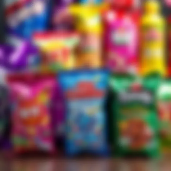 A selection of A Big Candy packaging showcasing different product varieties available in Australian stores
