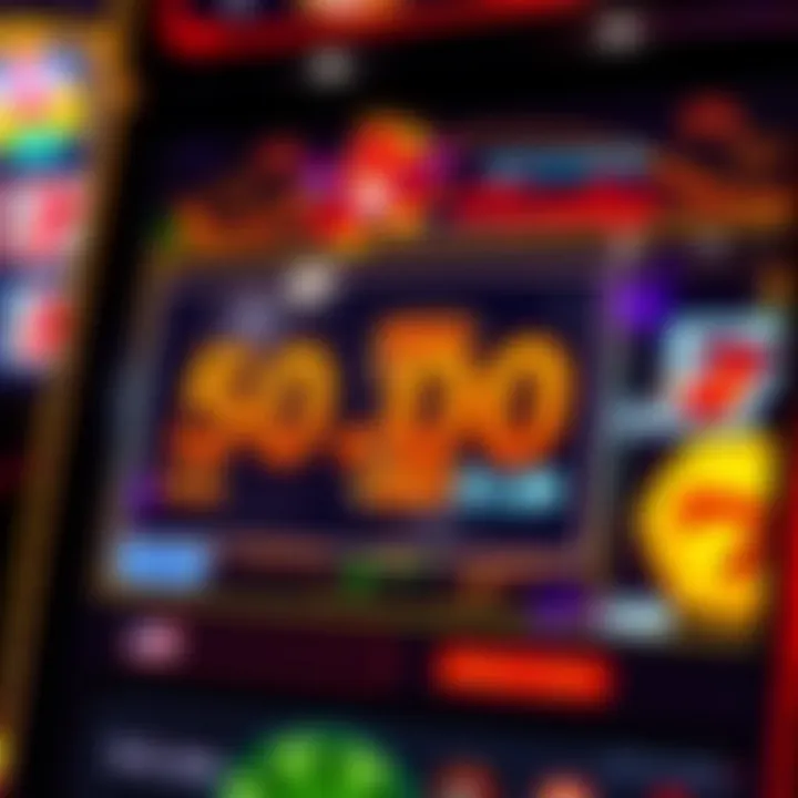Illustration of a casino bonus code being revealed on a digital slot machine interface