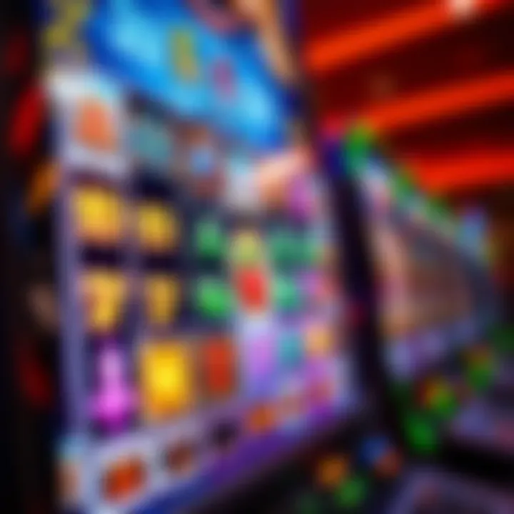 Abigcandy Casino vibrant digital slot machine interface showing various colorful game icons