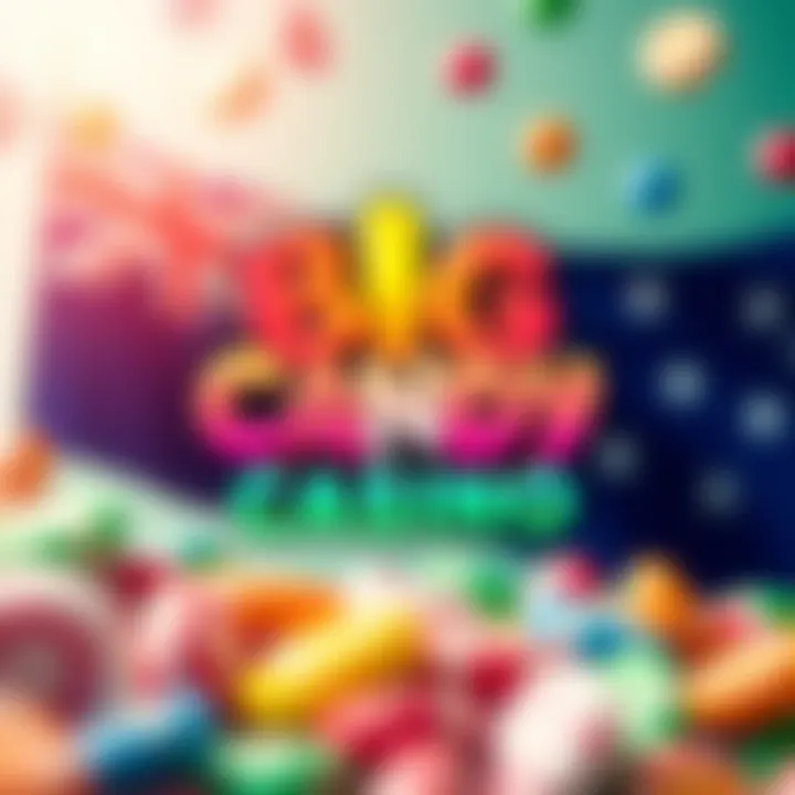 Big Candy Casino logo with vibrant candy-themed background and Australian flag