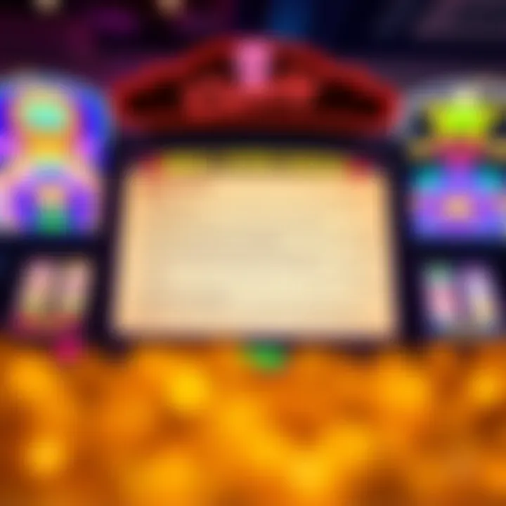 Bright casino interface displaying bonus terms and conditions alongside winning chances