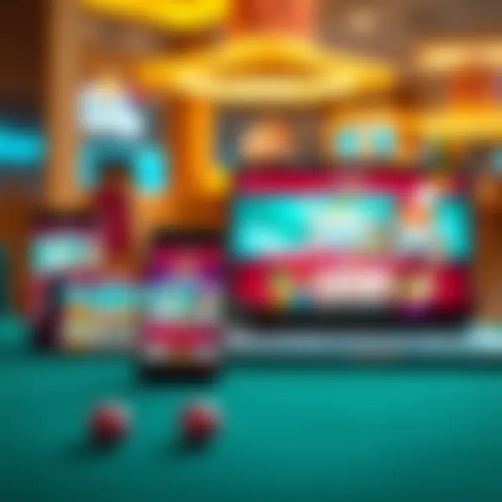 Various electronic devices including smartphone, tablet, and laptop showing Big Candy Casino website