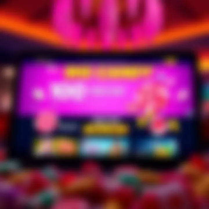 Screenshot showing the homepage of A Big Candy Casino highlighting the 100 free chip no deposit bonus offer for USA players