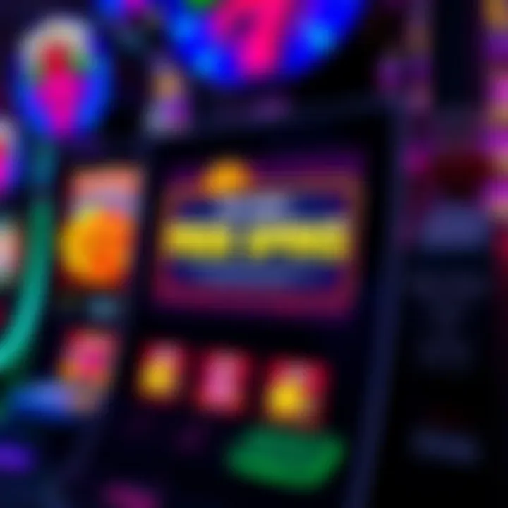 Digital slot machine displaying free spins reward notification