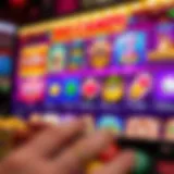 User interface showcasing casino game selection and bonus offers
