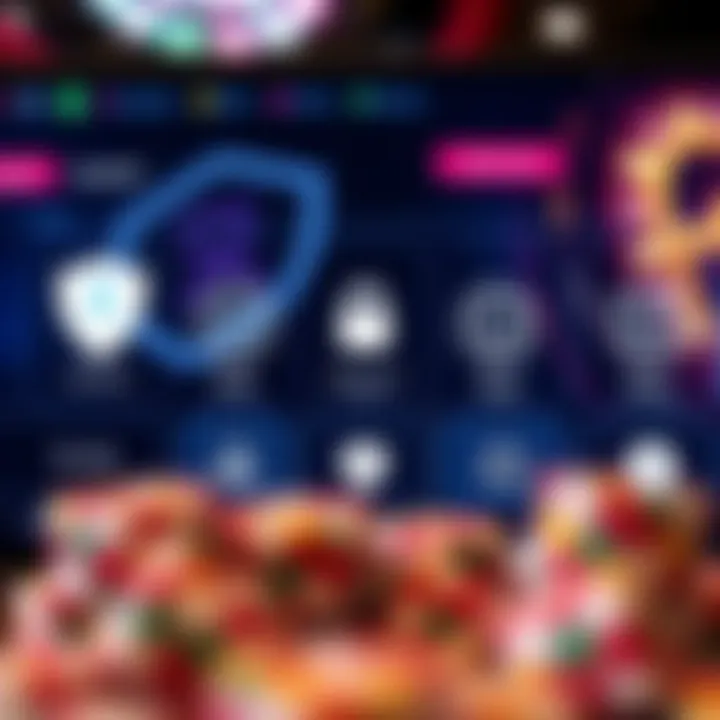 Secure online casino platform showing encrypted connection and player protection icons