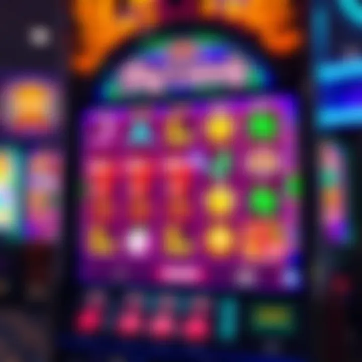 Colorful slot machine interface showing vibrant game symbols and jackpot opportunities