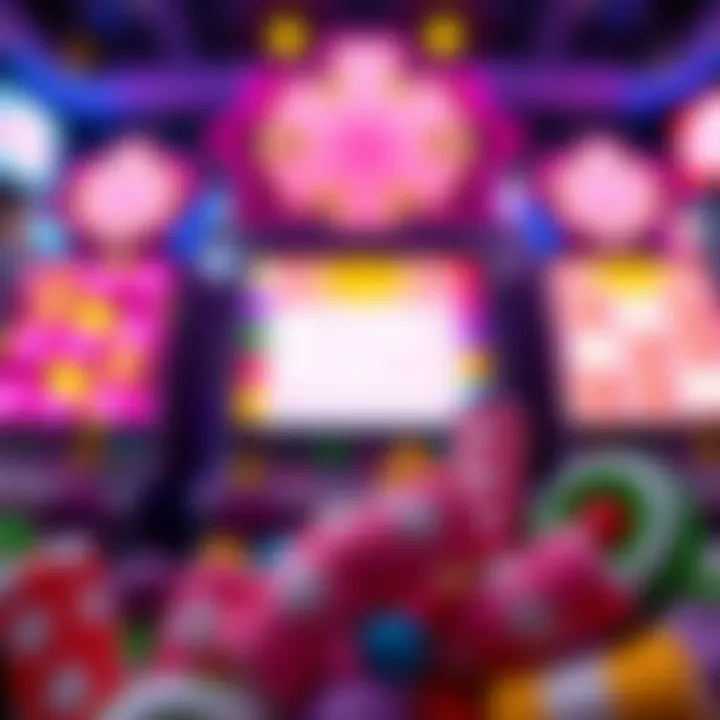 Colorful candy icons representing in-game rewards and bonuses