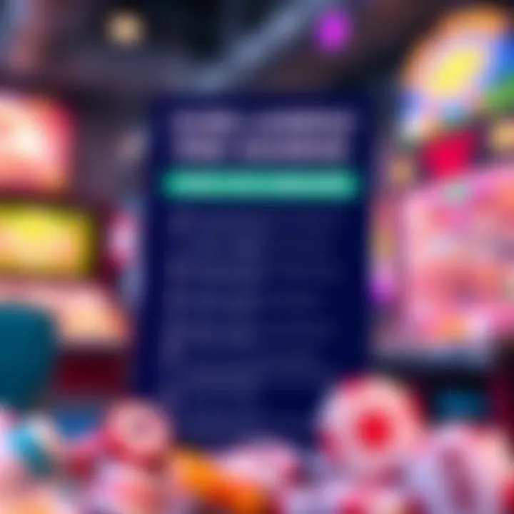 Graphic showing terms and conditions checklist with safe gaming icons