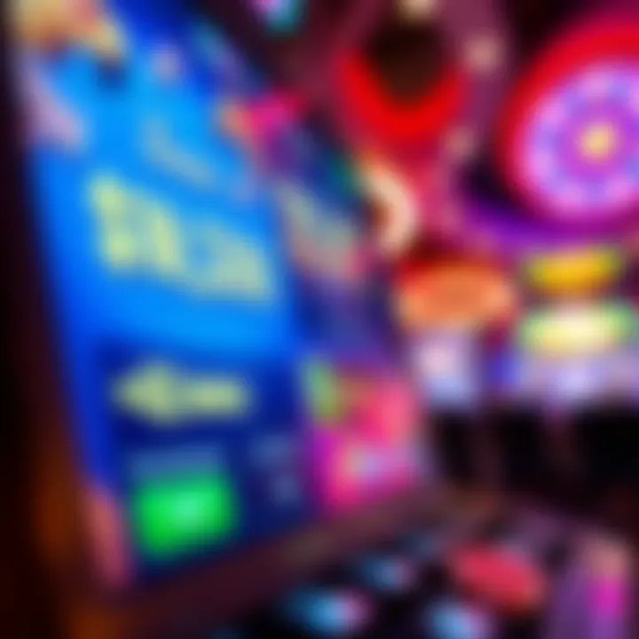 Illustration of an online casino interface displaying bonus offers and promotional codes