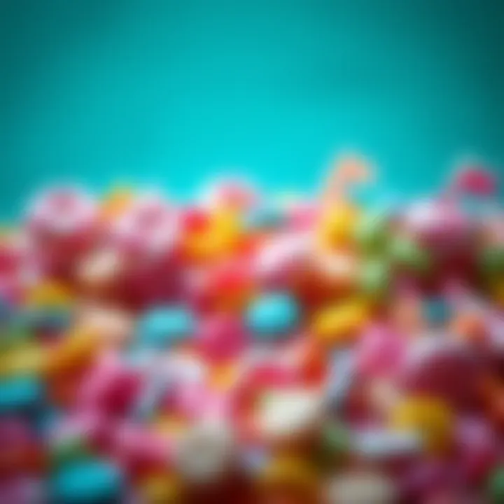 Colorful candy assortment representing themed bonus promotions