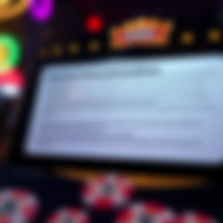 Graphic showing key terms and conditions related to no deposit casino bonuses