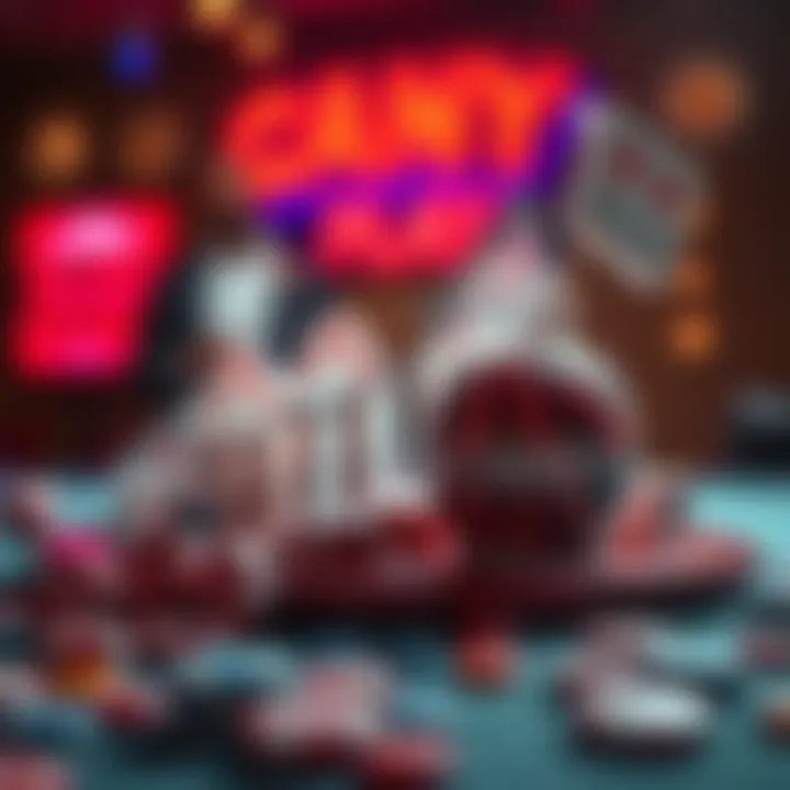 Abstract representation of financial growth and sports tactics symbolizing the big candy play concept