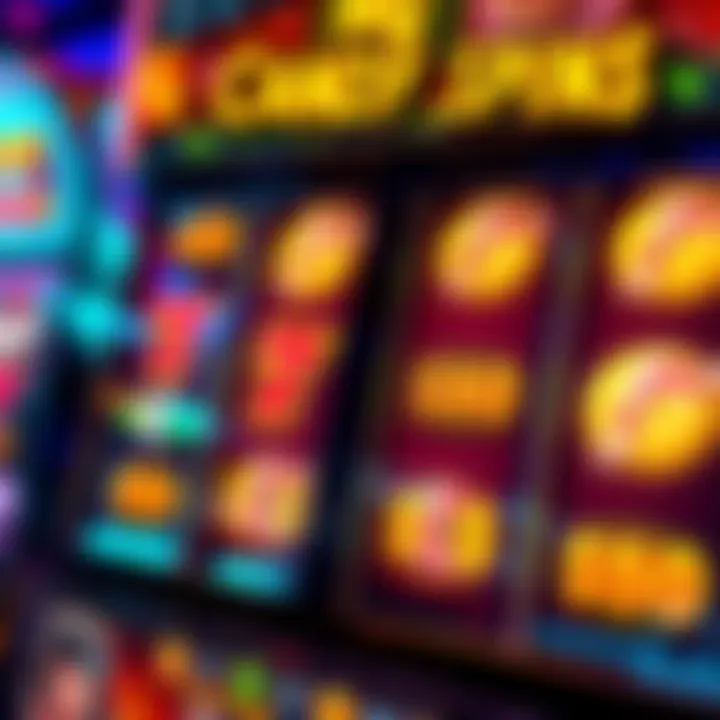 Colorful slot machine reels with candy symbols highlighting bonus features