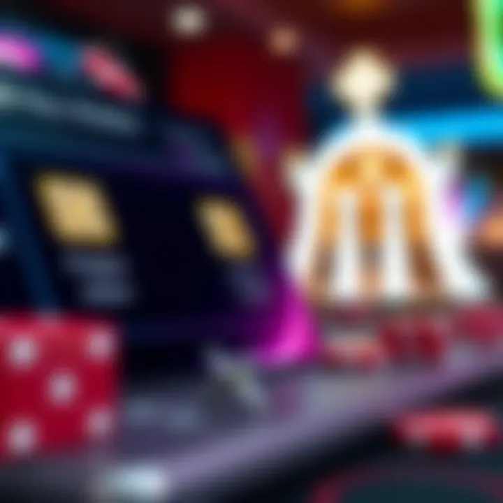 Secure online casino payment options with digital wallet and credit card icons