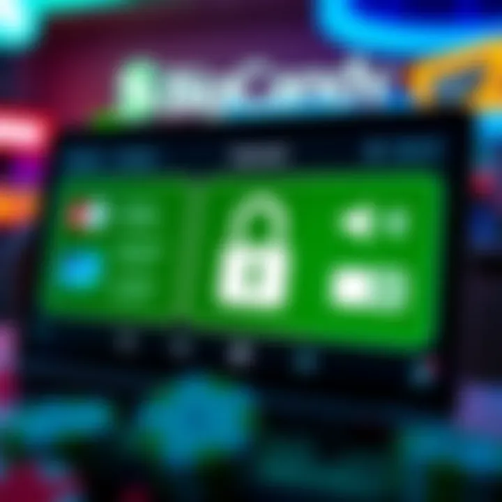 Secure online payment options displayed with icons representing credit cards and digital wallets