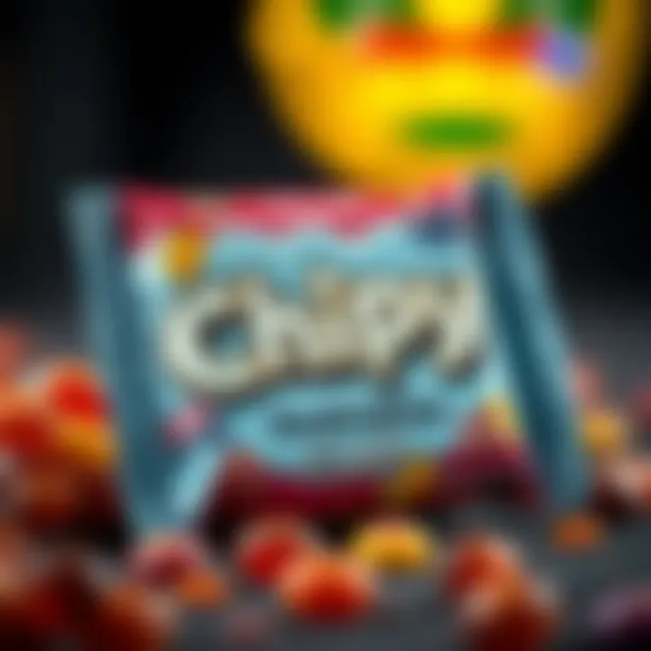 Packaging of Chipy candy highlighting its Australian origin and unique branding