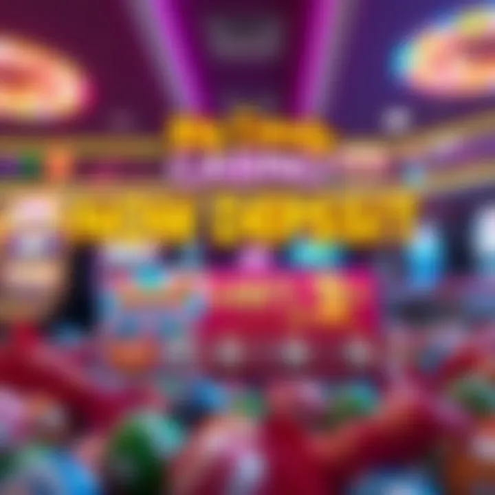 Illustration of bonus codes with candy icons highlighting special no deposit offers