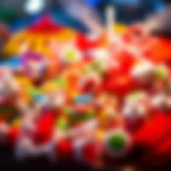 Colorful assortment of popular confectionery items highlighting market diversity and consumer preferences