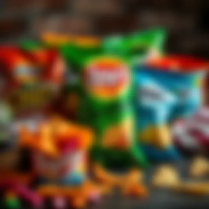 Assorted healthy snack options including chips made without added sugar