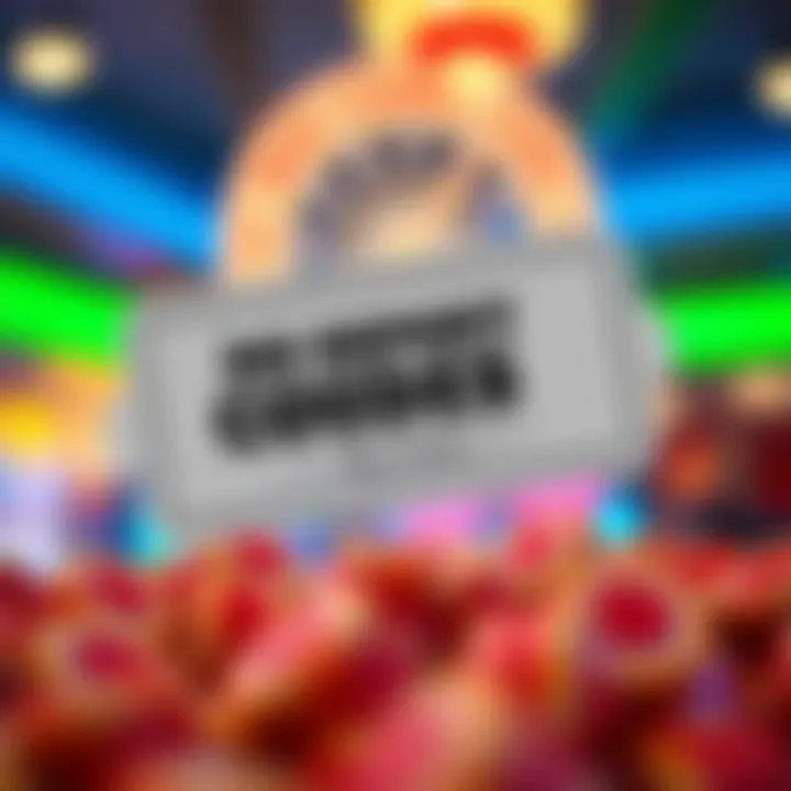 Illustration showing a digital coupon representing no deposit code for online casino