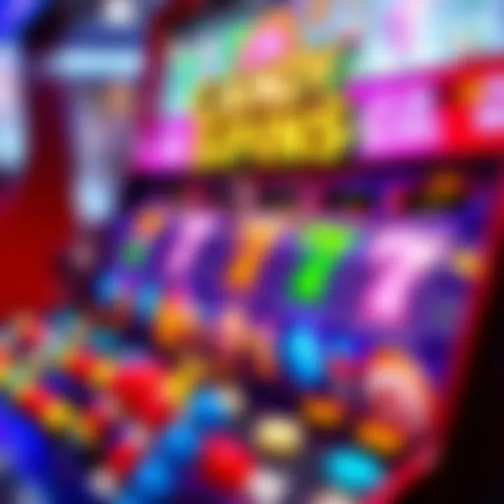 Illustration of colorful casino slot machine reels with candy-themed icons symbolizing the Big Candy Spins bonus