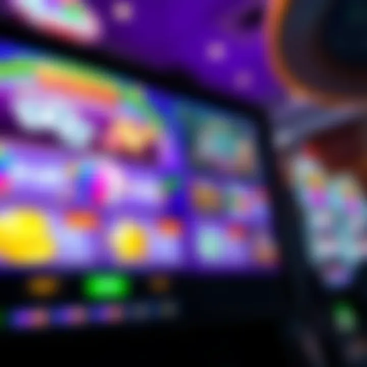 Illustration of a vibrant casino interface highlighting available bonus offers and rewards