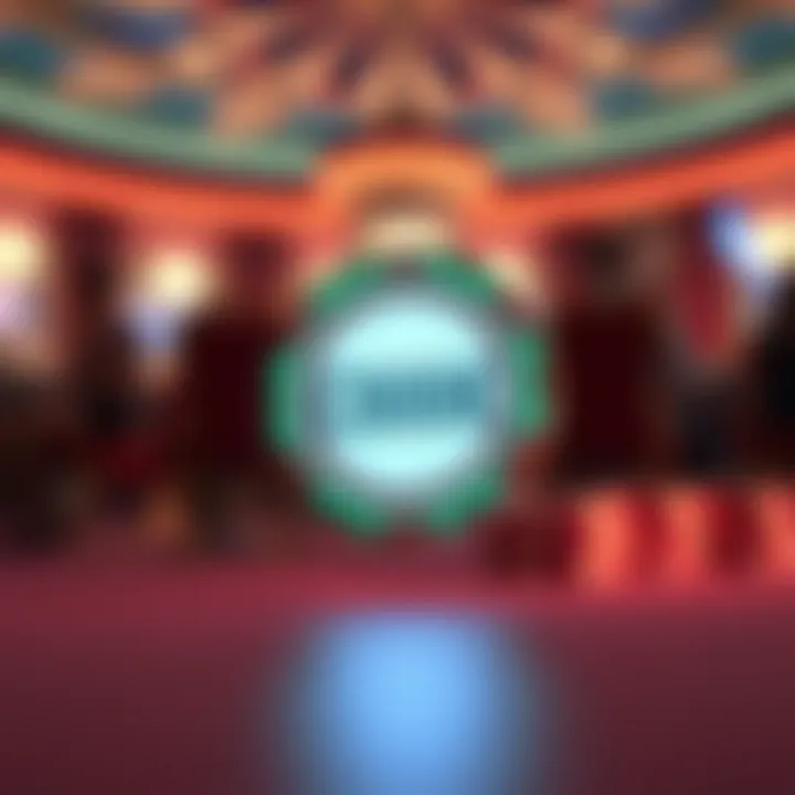 Graphic showing a digital coupon code floating above a glowing casino chip