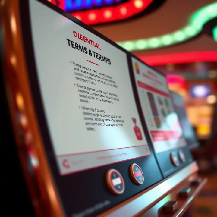Essential Terms and Tips for Maximizing Casino Bonus Benefits Graphic displaying key terms and tips for maximizing casino bonus benefits