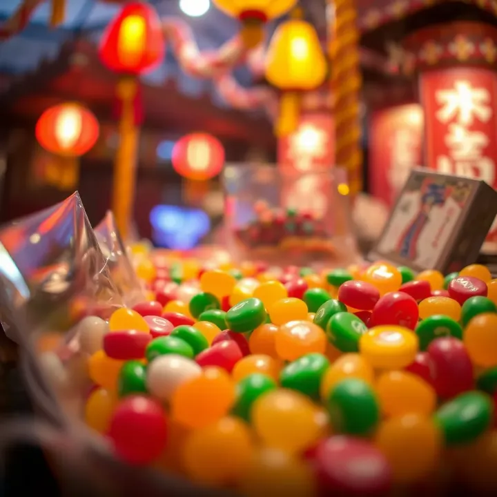 Candy in cultural settings representing traditions and celebrations