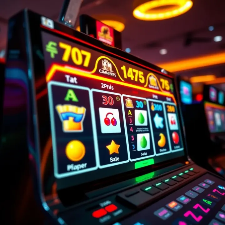 Modern digital pokies interface displaying colorful symbols and paylines