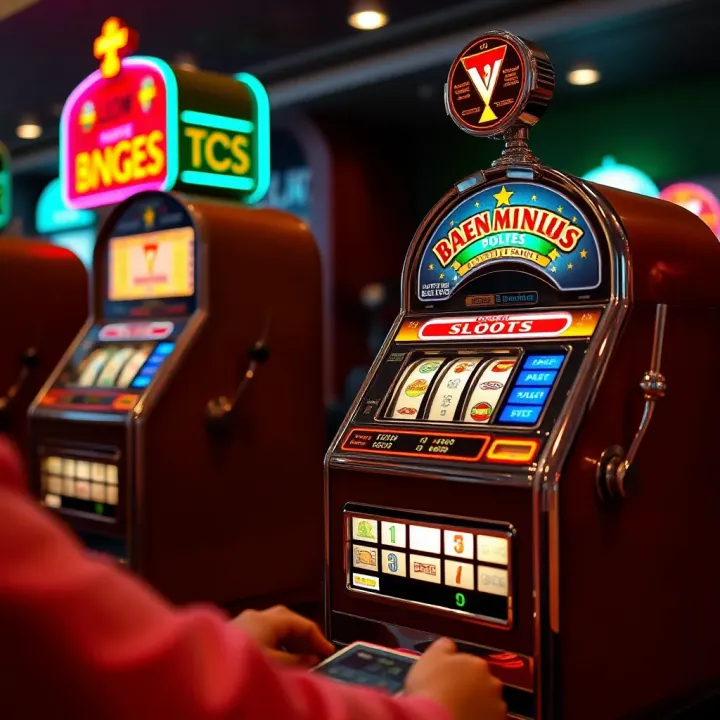Vintage slot machine showcasing early mechanical pokies design