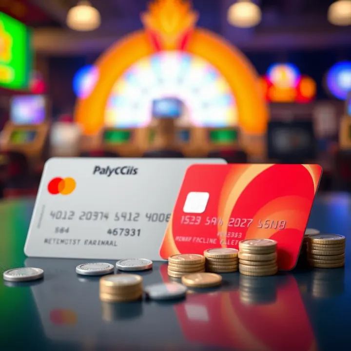 Credit card and digital wallet icons representing payment options for online pokies